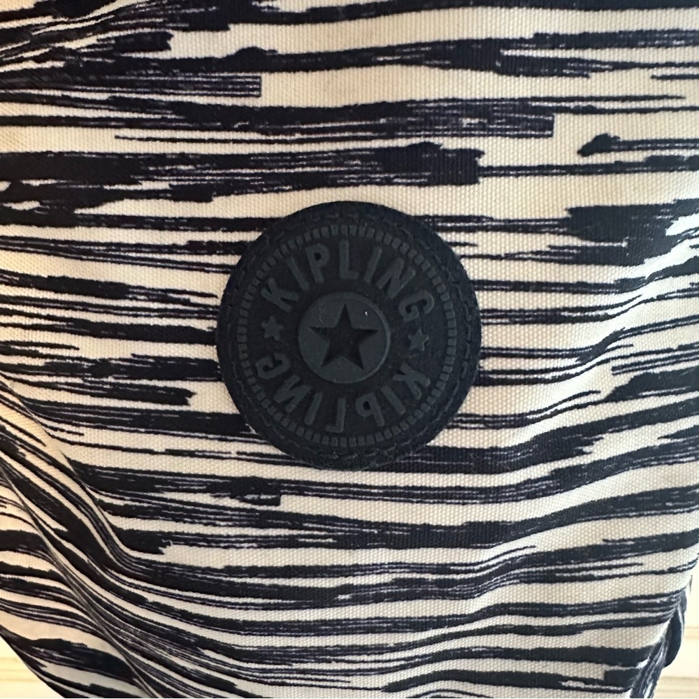 Kipling Scribble Lines Blue Challenger Backpack - image 4